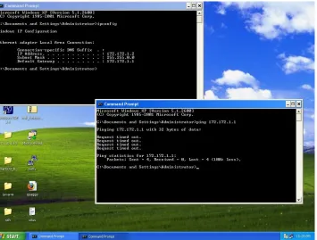 Gambar 12. Hasil ping computer client yang tidak di - blok