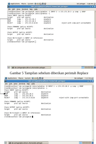 Gambar 5 Tampilan sebelum diberikan perintah Replace