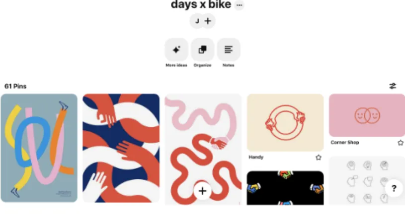 Gambar 3. 3 Board Pinterest Bike and Days  (https://www.pinterest.co.kr/jenn__ifer/days-x-bike/, 2021) 