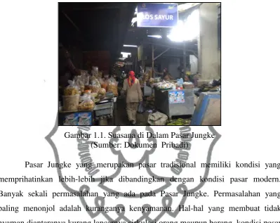 Gambar 1.1. Suasana di Dalam Pasar Jungke  
