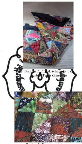 Gambar 2. Produk selimut perca. 