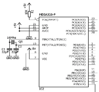 Gambar 3.12 Rangkaian Diagram ATMega328 