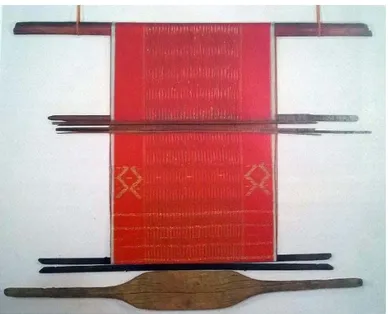 Gambar 2.7 : Peralatan tenun tradisional Karo yang dibuat oleh masyarakat Toba  pada tahun 1989 