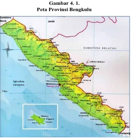 Gambar 4. 1.Peta Provinsi Bengkulu