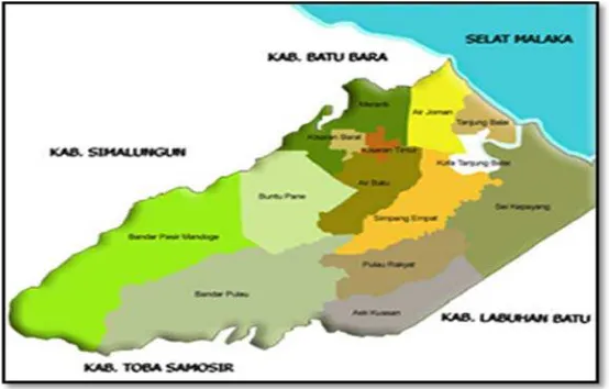Gambar 4.1 . Peta Kabupaten Asahan 