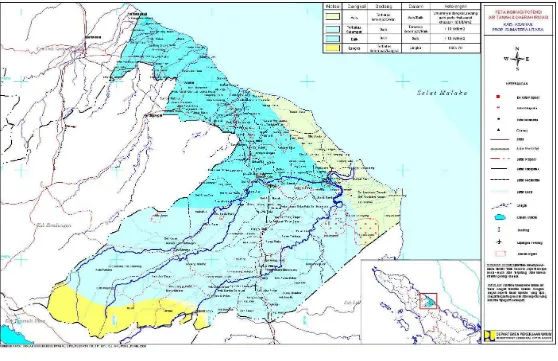 Gambar 4.2 . Peta Administrasi  Kabupaten Batu Bara 