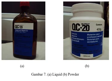 Gambar 7. (a) Liquid (b) Powder 
