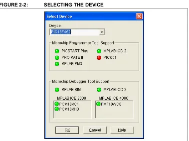 FIGURE 2-2:SELECTING THE DEVICE
