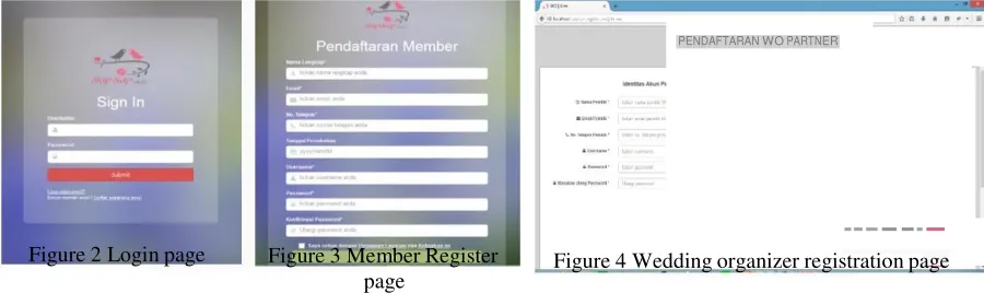 Figure 2 Login page           Figure 3 Member Register 