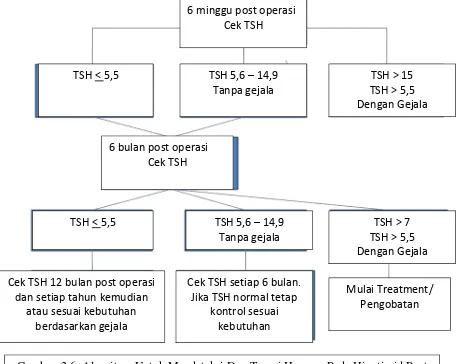 Gambar  2.6. Algoritma Untuk Mendeteksi Dan Terapi Hormon Pada Hipotiroid Post 