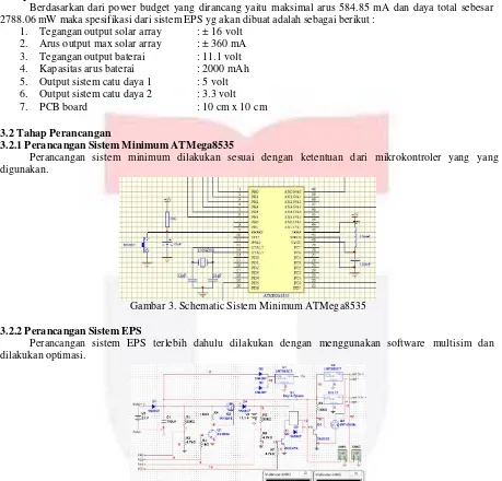 Gambar 3. Schematic Sistem Minimum ATMega8535 