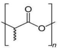 Gambar  2.3  Rumus Struktur Poly Asam Laktat 