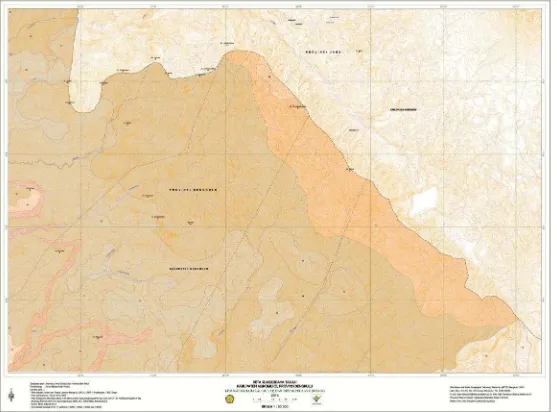 Gambar 3. Peta satuan lahan Kabupaten Mukomuko lembar 0812-33-34