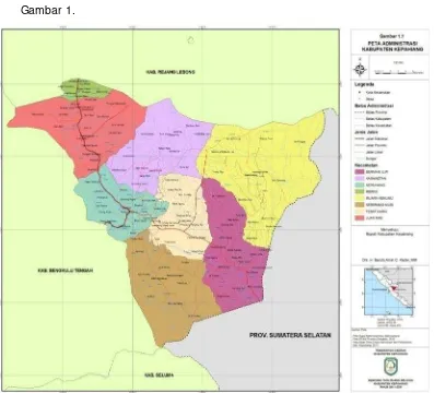 Gambar 1.Gambar 1 Peta administrasi Kabupaten Kepahiang