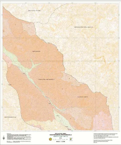 Gambar 5. Peta satuan lahan Kabupaten Lebong lembar G. Seblat (0911-13)
