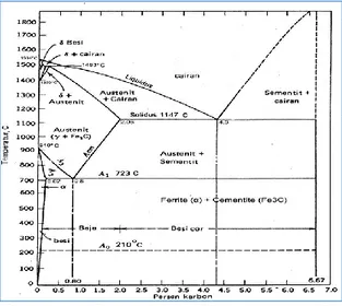 Diagram fasa Fe-C atau biasa disebut  diagram  kesetimbangan  besi  karbon  merupakan  diagram  yang  menjadi  parameter  untuk  mengetahui  segala  jenis  fasa yang terjadi di dalam baja, serta untuk  mengetahui  faktor-faktor  apa  saja  yang  terjadi  p