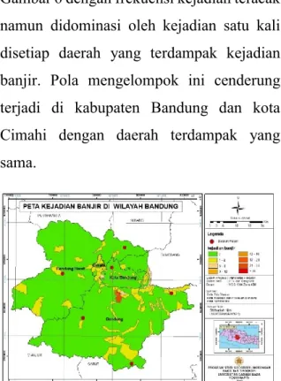 Gambar 6 Peta Kejadian Banjir di Wilayah  Bandung  