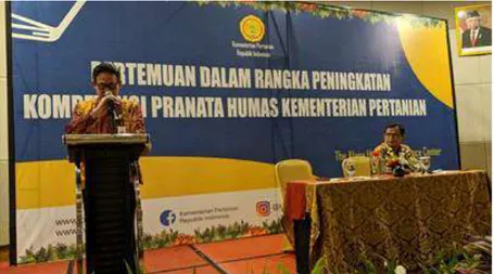 Gambar  17.  Foto  kegiatan  pelaksanaan  peningkatan  kompetensi  pranata  humas Kementerian Pertanian tanggal 10-13 Maret 2020 di Bogor  Jawa Barat