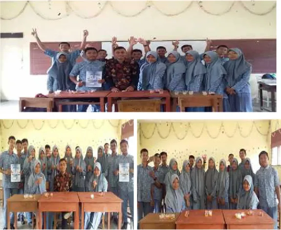 Foto bersama siswa/siswi SMA Negeri 1 Darul Makmur kelas XI IPA 3