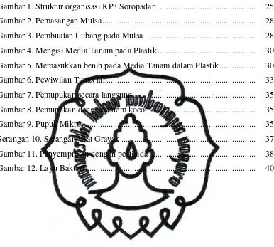 Gambar 1. Struktur organisasi KP3 Soropadan  ............................................