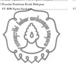Gambar3.1 Struktur Organisasi PT. BPR Nguter Surakarta.....................