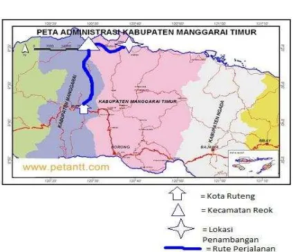 Gambar 2.1. Peta lokasi tambang mangan PT. Arumbai Mangabekti 