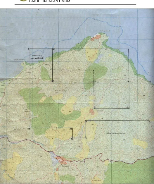Gambar 2.2. Peta kuasa pertambangan PT. Arumbai Mangabekti 