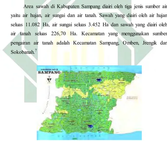 Gambar  3.5 Peta Kabupaten Sampang 