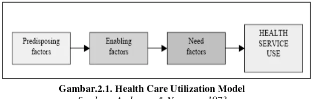 Gambar.2.1. Health Care Utilization Model 