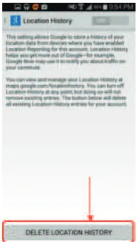 Figure 8: Delete Location History on Devices