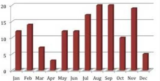 Figure 1: The graph depicting job scam incidents in 2013