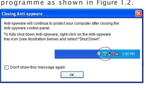 Figure 1.2 Small icon at taskbar