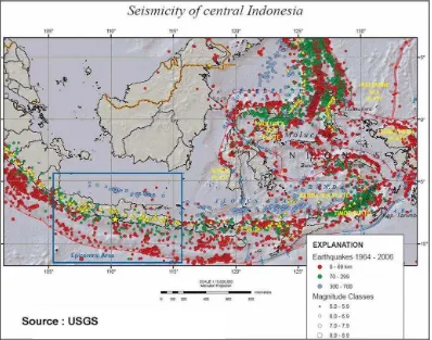 Gambar 3.11. Wilayah Rawan Gempa di Indonesia Sumber: http://rovicky.files.wordpress.com/2006/07/epicenter-gempa.jpg 