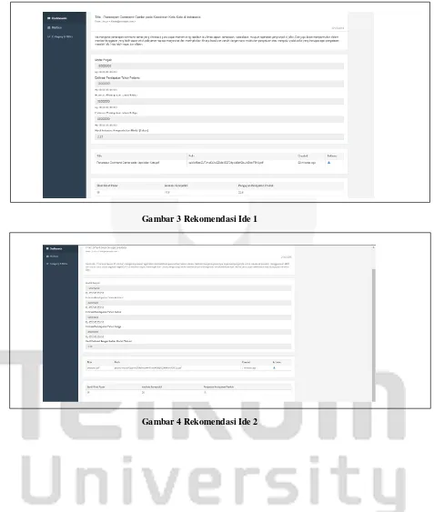 Gambar 3 Rekomendasi Ide 1 