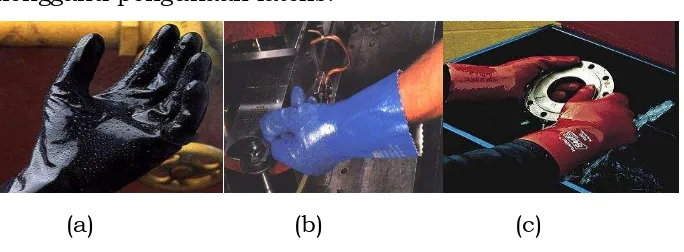 Gambar 3.15. (a) Viton Gloves , (b) Neoprena dan  