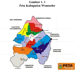 Gambar 1. 1 Peta Kabupaten Wonosobo 