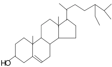 Gambar 2. Struktur β-sitosterol  