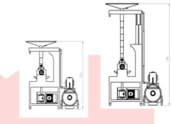 Gambar  1 Desain Mesin Sandblasting  Gambar  diatas  merupakan  mesin  sandblasting  dengan  tingkat  fleksibilitas  yang  tinggi  untuk  berbagai jenis  tabung  yang  direparasi  dan  berguna  untuk  menghilangkan  karat  dalam  body  tabung