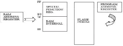 Gambar 2.1. Struktur memori AT89S51 