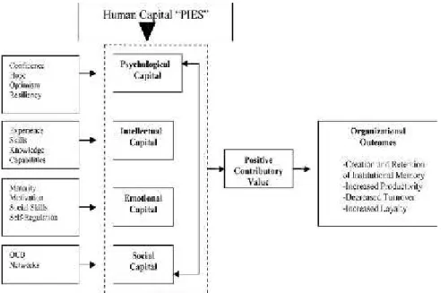 Gambar 1 Konstruk Human Capital Petersen Dan Spiker (2005) yang Memberikan Kontribusi Nilai Positif