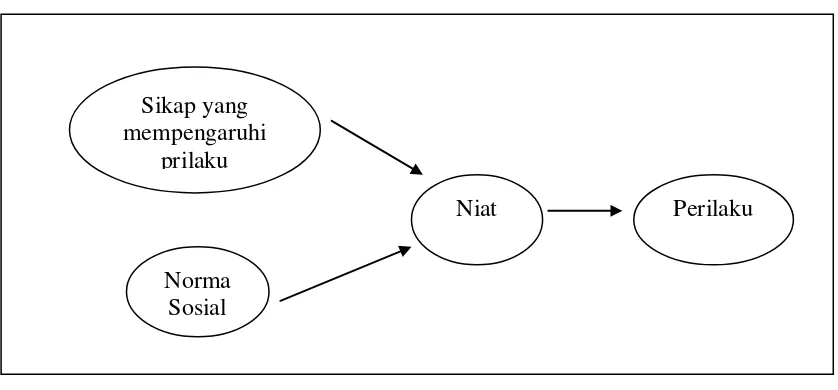 Gambar 2.1 Diagram Theory of Reasoned Action (TRA) 