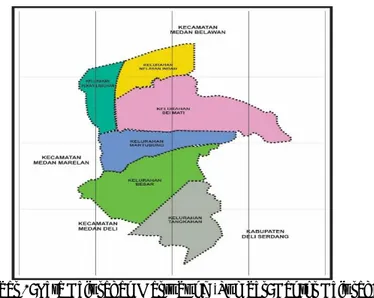 Gambar 1: Peta Kelurahan Martubung (Sumber: Kantor Kelurahan  Martubung). 