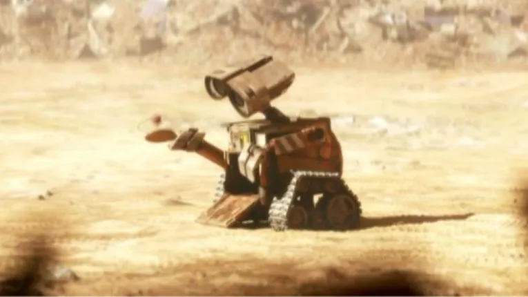Gambar 3.18. Pergerakan tubuh Wall-E yang terbuka  (Wall-E, 2008) 