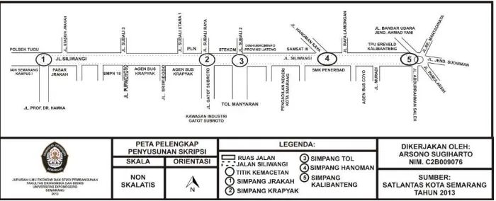 Gambar 1.3 Titik Kemacetan Jalan Siliwangi 