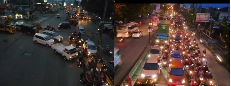 Gambar 1.5 Foto Kemacetan Lalu Lintas ke Barat di Jalan Siliwangi 