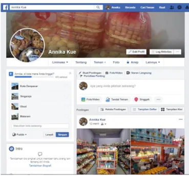 Gambar 4. Akun Facebook Mitra 