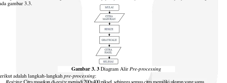 Gambar 3. 3 Diagram Alir Pre-processing 