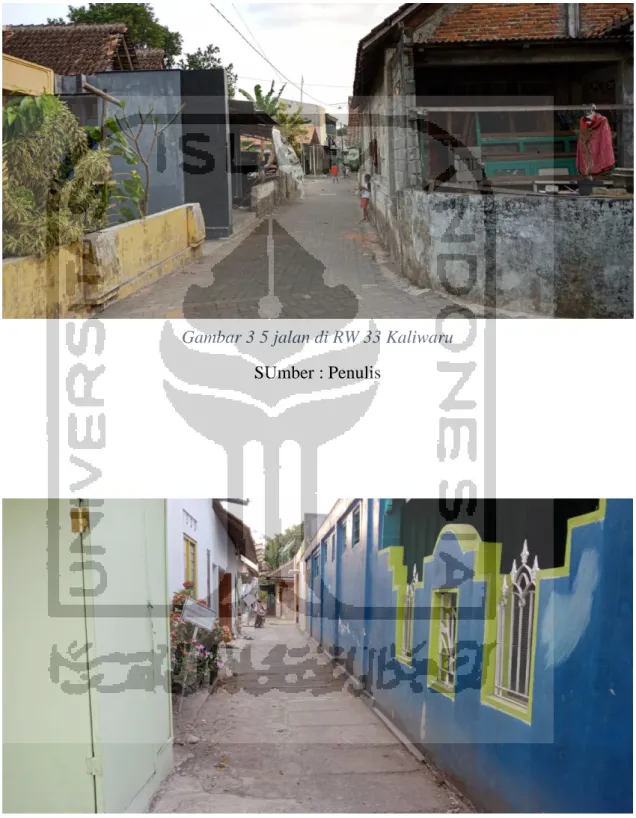 Gambar 3 5 jalan di RW 33 Kaliwaru 