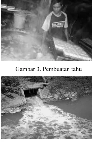 Gambar 3. Pembuatan tahu 