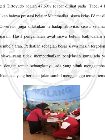 Gambar 4.1 Kegiatan Pra Siklus 